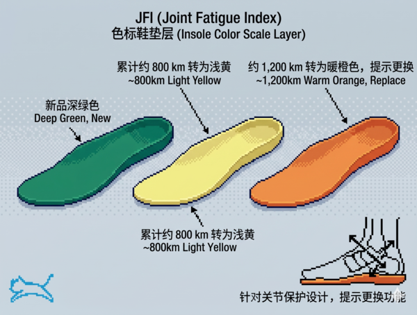JFI 韧力疲劳指示示意图